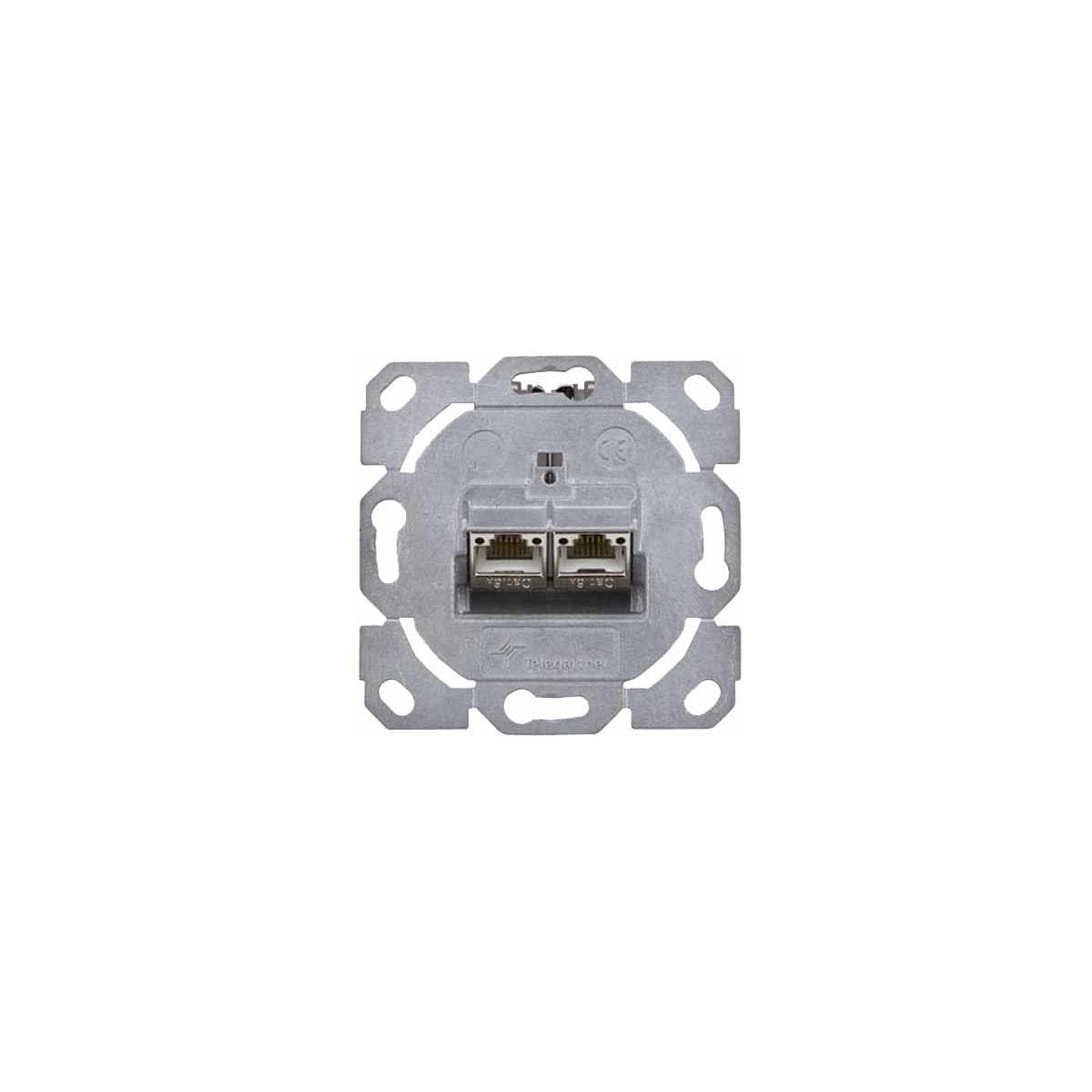 Telegärtner Modulaufnahme AMJ-SL, 2fach, UP/0 Flex Module, Cat.6a T568A (100022982)