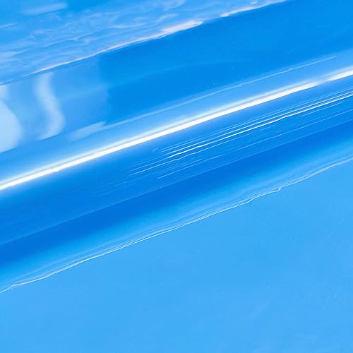 image for Barossa Design Clear Blue Shower Curtain Liner - PEVA Heavy Duty Showe