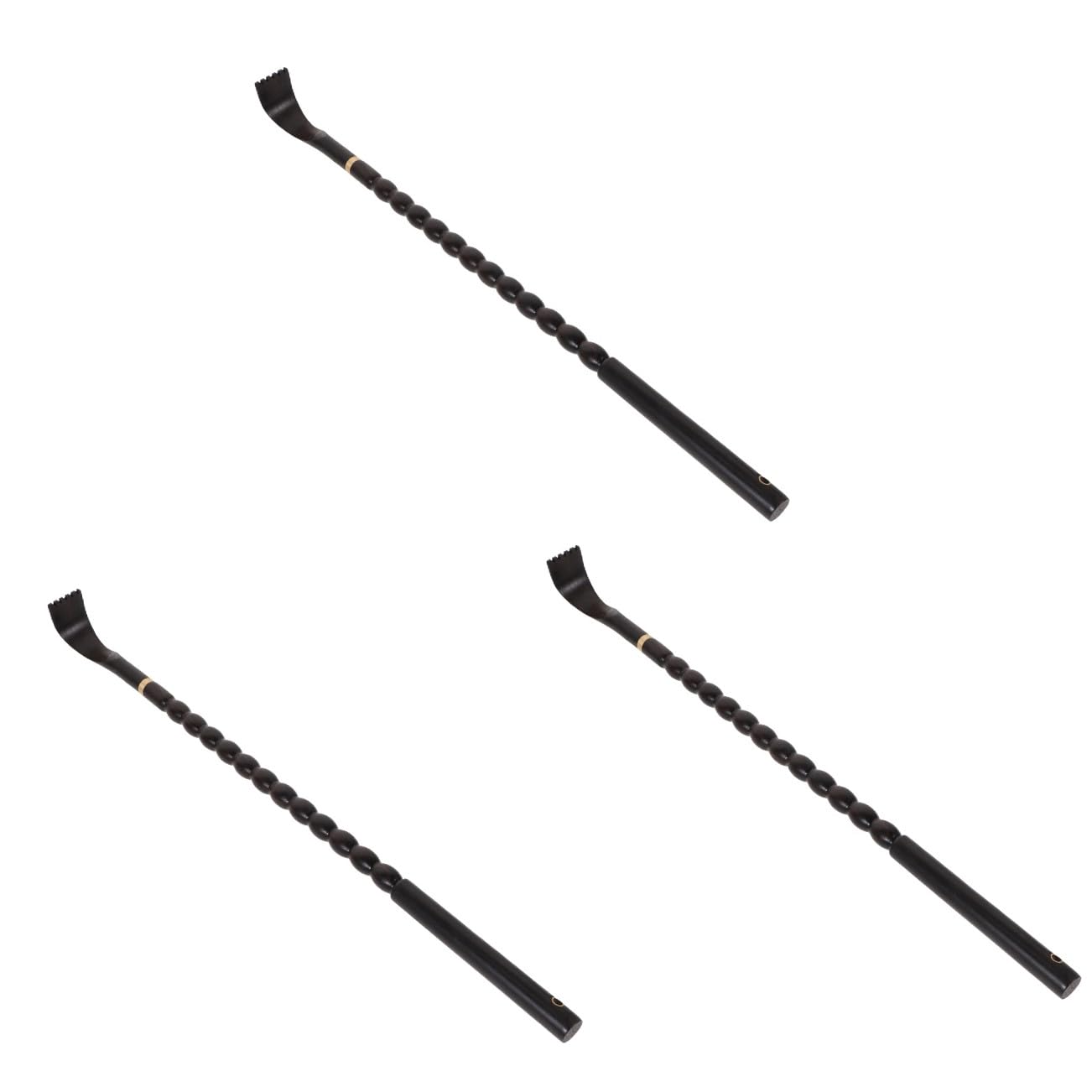 SHERCHPRY 3 Piezas cosquillas rascador de espalda herramienta masajistas largo rascador de cuerpo rascadores de espalda automasajeador de espalda raspador ébano Black