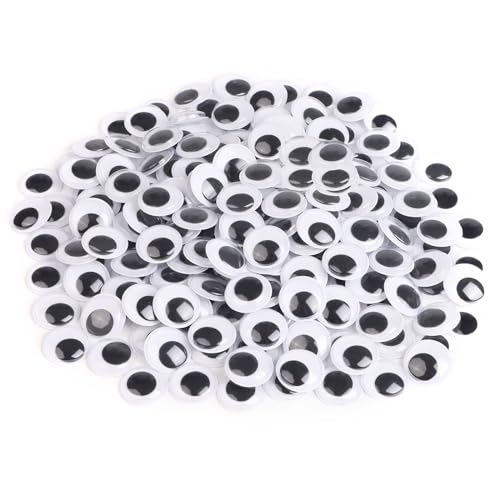 CCINEE 25mm Black Googly Wiggle Eyes 100PCS with Self-Adhesive for DIY Handmade Crafts Decorations