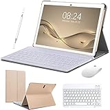 🚀[Compatibilidad]: Tableta está equipada con un sistema Android 10.0 certificado por GMS, CPU de cuatro núcleos MTK, frecuencia de 1,4 Ghz, 4 GB de RAM + 64 GB de ROM, muy adecuada para ejecutar Youtube, Facebook, TiKTok, Whatsapp y otras aplicaciones de entretenimiento.