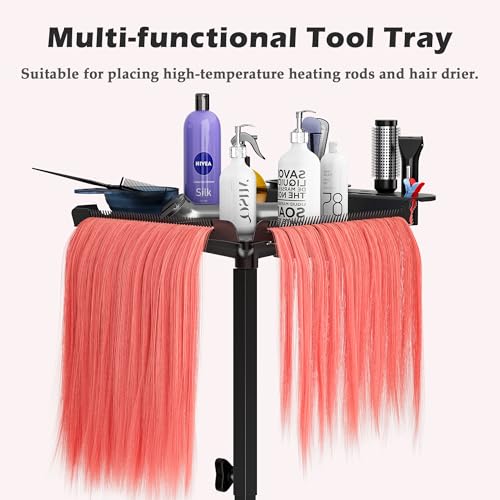 Gtouse Bandeja de ferramentas de extensão de cabelo, acessório de bandeja de cadeira de salão de bel