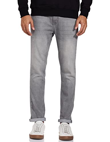 Amazon Brand – Symbol Men’s Slim Jeans (S2-SY-SL-14_Grey 3_32)