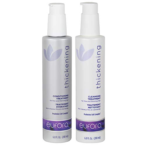 Eufora Thickening Conditioning Treatment 6.8 Oz & Eufora Thickening Cleansing Treatment 6.8 Oz With Beautify Comb