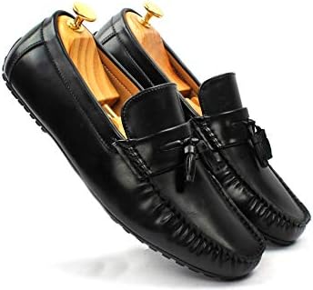 San Frissco Black Men's Faux Leather Slip-On Casual Loafers - EC 2231