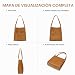 Imagen de Kattee Bolso de mano y bolso de mano de piel auténtica