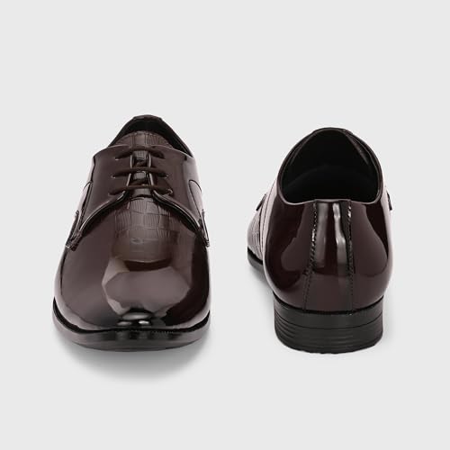 Image of Centrino Men's Formal Lace-Up Shoes | Soft,Lightweight & Comfortable Formal Shoe|Formal Lacing Oxford Shoes for Men| Stylish-Looking Footwear with Cushioned Footbed | Suitable for Office (9356)