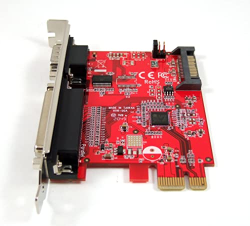 Ableconn Pex-Io116 Pci Express Combo Adapter Card With 1X Rs232 Serial Port And 1X Ieee 1284 Parallel Port (Asix Ax99100 Controller) #TOP5