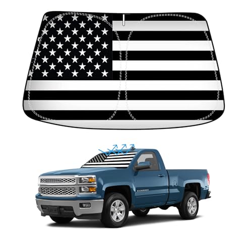 Chevy Silverado Flag Sun Shade