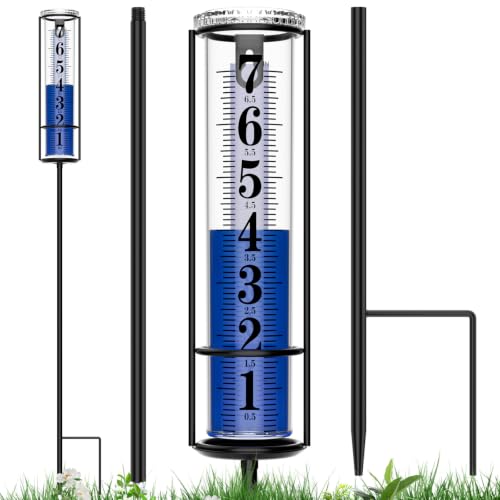 RASKOO Upgraded Rain Gauge Outdoor,...