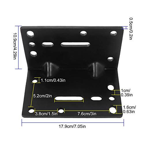 AConnet Winch Mounting Bracket Plate Universal Towing Winch Mounts Plate Heavy Duty Winches Operation Mounting Plates for 600lbs to 3500lbs Trailer Winches Mount