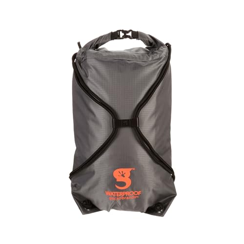 Image of geckobrands Embark 10L Drawstring Backpack - Waterproof, Lightweight Dry Bag for Beach, Hiking, and Light Water Activities