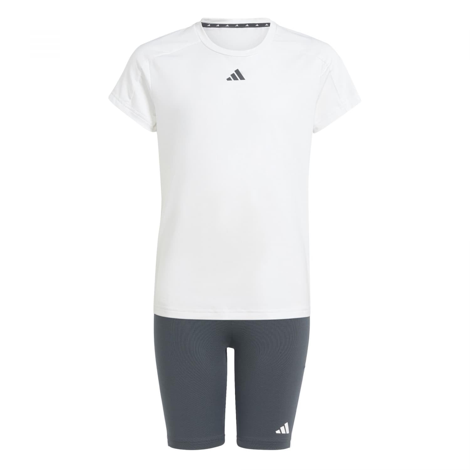 adidas Mädchen Trainieren Sie Essentials und Junior T-Shirt-Set