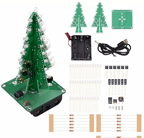 DIY elektronischer Weihnachtsbaum mit 7 Farben, LED Weihnachtsbaum 60...