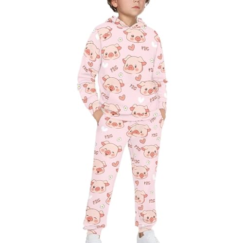 Renewold Kids Hoodie Sweatshirt and Jogger Sweatpants 2 Pieces Set Boys Girls Tracksuits Activewear3