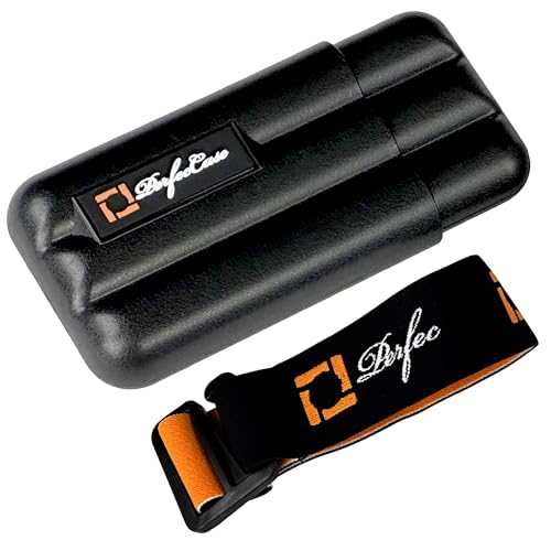 PerfecStrap Elastic Quick-Connect Strap, PerfecCase 3-Finger Cigar Humidifier Case Bundle