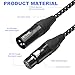 DETAME 2Pack XLR Male to Dual Female y Splitter Cable,Black+Blue Y Splitter Cable 1 Male 2 Female,3Pin-XLR Combiner Y Cord Balanced Microphone Adaptor Patch Cable-2FT