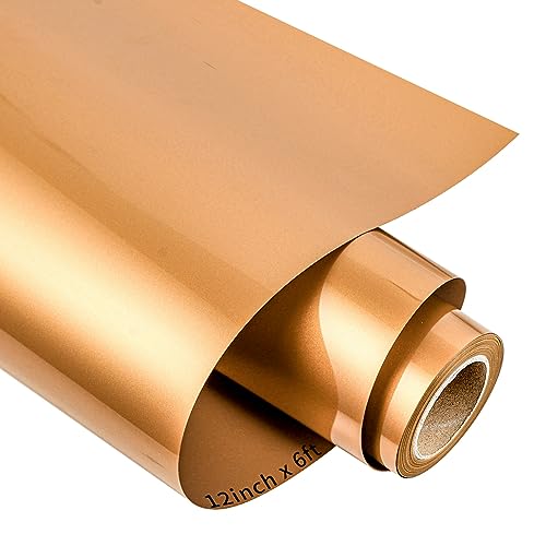 VINYL FROG Matte Metallic Heat Transfer Vinyl Roll 12' x6ft Metallic...