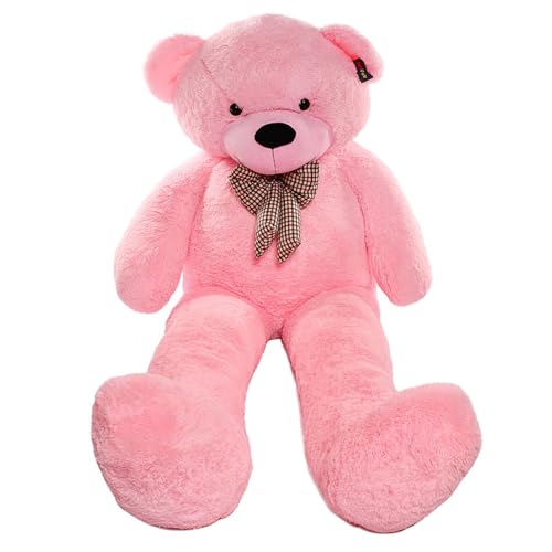 Image of Giant Plush Bear 6.5 Ft Pink | Cute Soft Toy for Girls, Kids & Adults | Jumbo Huggable Stuffed Animal | Birthday, Anniversary & Valentine Gift