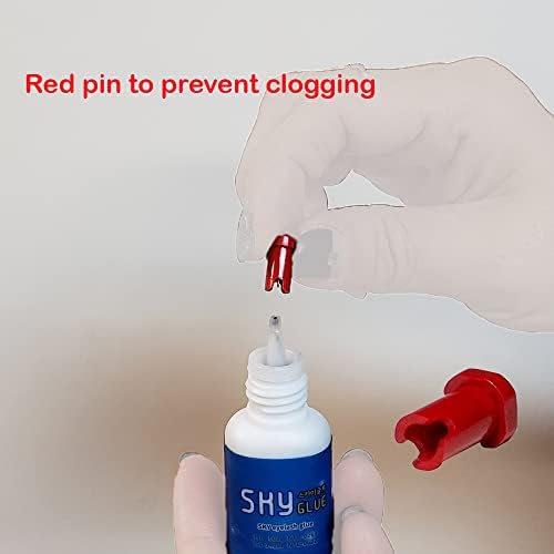 2 Bottles Sky Glue S+ Long Retention Eyelash Extension Glue Professional Black Eyelash Extension Adhesive 1-2s Fast Drying 6-8 Weeks Lasting time for Individual Mink Lash Extensions 5ml