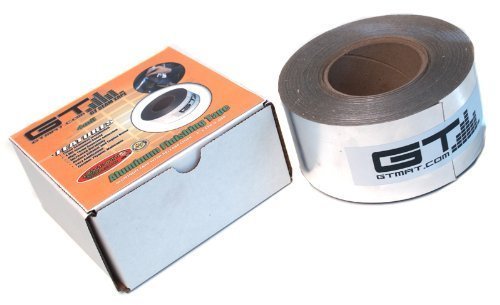 GTMAT GT Seam Tape Aluminum Finishing Tape Automotive Sound Dampening - Sound Deadening Installation Includes: 3in Wide 100ft Roll of 4 Mil GT Seam Tape