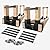 Anyelse 4 PCS Outdoor Firewood Log Storage Rack Bracket Kit, Adjustable Rack Any Length, Fireplace Wood Storage Holder for Indoor Outdoor Patio with 80 Accessories?4 PCS?