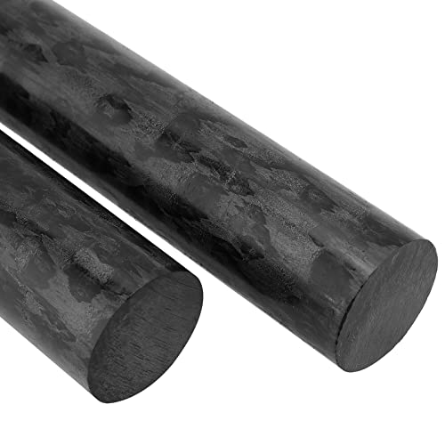 Image of MANCHAP 4 Pack 1 x 12 Inches Round Acetal Copolymer Rods, Opaque Black Plastic Acetal Copolymer Rod, Standard Tolerance Acetal Copolymer Stick for Non-marring Fixtures, Bushings, Spacers