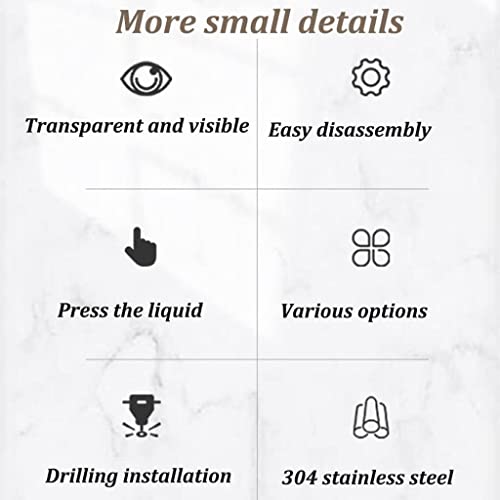 Large Capacity Commercial Soap Dispenser Wall Mount Stainless Steel Liquid Dispensers with Anti-Leak Pump Lotion Bottle Soap Pump 40oz/1200ml Lotion Bottle