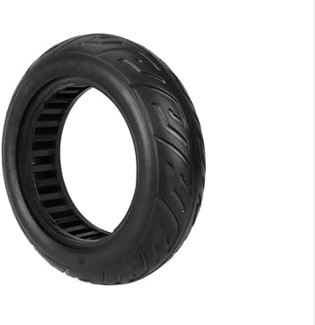 Motorized Scooter 10x2.70-6.5 Solid Tire for SEALUP Speed/Way 5 Ku/goo G-Booster/G2 Pro SEALUP Electric Scooter Wheel Cross-Country Tyre Parts Motorized ScooterBlack White One Size