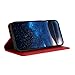 Rfvzubemok Compatible with Honor 8X (2018),Compatible with Honor 8X (2018) Cover, Magnetic Closure Wallet Phone Flip Kickstand Case Red