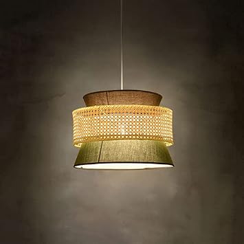 Creative Chandelier Hand-Woven Pendant Lamp Japanese Style Hanging Light Minimalist Lighting Fixtures for Restaurant Living Room Bedroom Study Homestay Restaurant