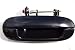 PT Auto Warehouse GM-3721S-RR - Outside Exterior Outer Door Handle, Smooth Black - Passenger Side Rear