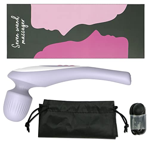 Trabag Percussion Handheld Electric Back Massager - Rechargeable&Waterproof Handheld Deep Tissue Neck Back Massager For Shoulder, Leg, Calf, Foot, Muscle, Neck, And Back Pain Relief (Purple) #TOP6