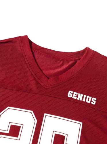 Image of LovelyWholesale Women's Oversized V Neck Jersey Shirts Summer Football Graphic Tee