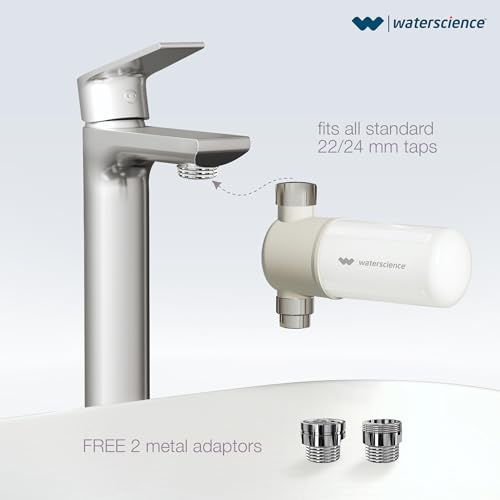 Image of WaterScience VERSA Skin Care Filter for Hard Water with Vitamin C | Tap Filter for Hard Water | Wash Basin Filter for Skin - VERSA-SCF-725