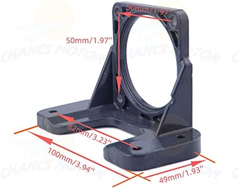 Miniatura 5 de Motor de engranaje síncrono de imán permanente, gran par motor pequeño 60KTYZ 110V 2.5-3RPM CWCCW Torque 80Kgf.cm con soporte fijo y extensión de