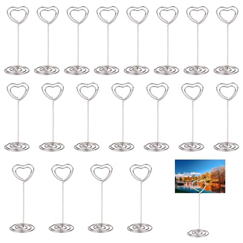Songella Mémo Clip Forme de Étoile Photo Clip Memo Porte Carte Numéro de Table 20 Pièces pour Mariage Fête De Noël