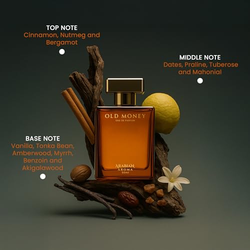 Image of Arabian Aroma Alpha Male & Old Money Eau de Parfum | Premium Long Lasting Perfume for Men | Luxury Fragrance Gift Set (50ml Each)