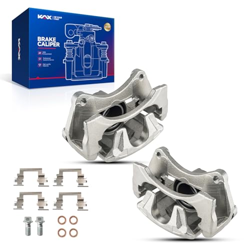 Image of KAX Disc Brake Caliper Assembly Fit for Jeep Patriot 2007-2017, Compass 2007-2017, Dodge Avenger 2008-2014, Caliber 2007-2012, Chrysler 200 2011-2014, Sebring 2007-2010, Front Left and Right 2PC
