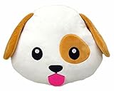 Dog Puppy Emoji Pillow Smiley Emoticon Cushion Stuffed Colorful Plush Toy 32cm New