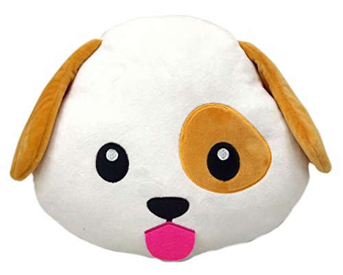 Dog Puppy Emoji Pillow Smiley Emoticon Cushion Stuffed Colorful Plush Toy 32cm New