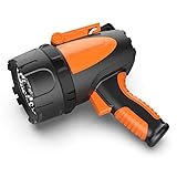 Rechargeable Spotlight by GOODSMANN Waterproof 4500 Lumen Handheld Light LED Portable Floodlight with EVA Storage Carrying Case and USB Charger