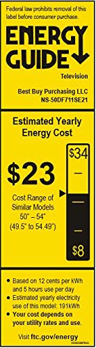 Insignia NS-50DF711SE21 50-inch 4K UHD TV - Fire TV Edition