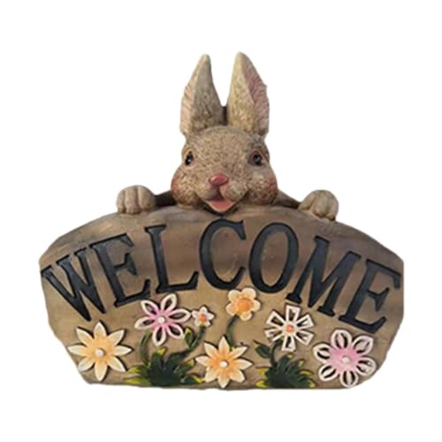 Statue de Bienvenue extérieure en résine décorative pour maison de ferme rustique - 2