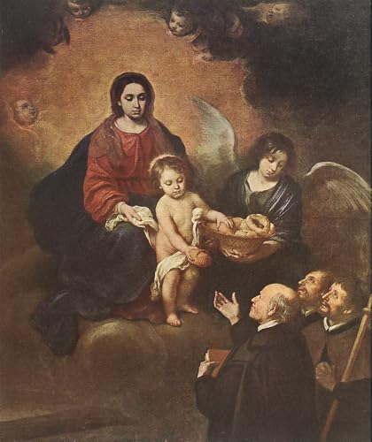 Peinture à l'huile sur toile de Murillo, œuvre murale célèbre baroque espagnol