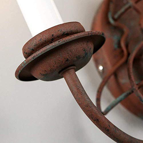 Applique murale double-tête E14 en fer style industriel rétro pour éclairage intérieur - 5