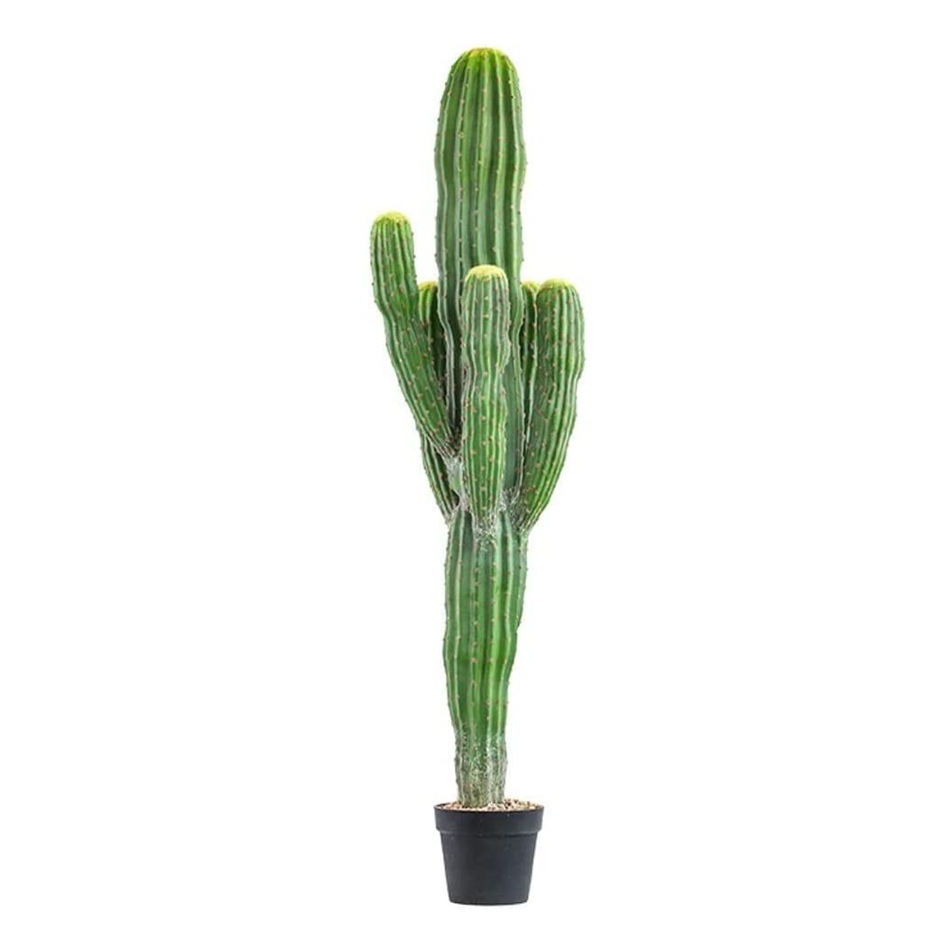 CVdrtyED Artificial Tree Plant Artificial Tree Plant Faux Fake Cactus Potted Plants In Pot For Home Office Garden Decor Indoor Outdoor Decor(152cm)