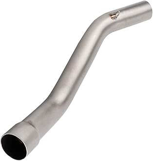 KIMISS Stainless Steel Motorcycle Exhaust Pipe, Motorcycle Modification Exhaust Middle Link Pipe Muffler for ZX-10R 08-15