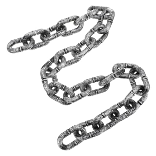 SAFIGLE Cadena Decorativa de Halloween de Cadena Plástica Simulada Realista para Barrera Accesorio para Disfraces y Decoración de Fiestas Temáticas