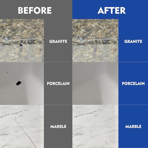 Tile Repair Kit, Ceramic Tile Repair Kit for Bathtub Crack and Hole, Porcelain Tile Chip Repair Kit, Floor Cracked Tile Filler Fix Chipped Edges Corners, Reattaches Missing Pieces, Acrylic - Thumbnail 6